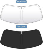 Front Windshield Sun Shade Custom Fit Compatible for Mini Cooper F55 Sunshade Foldable UV Ray Reflector Sun Visor Protector Accessories Shield Cover Reflective (for Mini Cooper F55) - Image 5