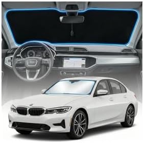 for BMW 3Series Sun Shade Windshield Cover - Custom Fit 3Series Accessories 2019-2024 2025 2026 Sunshade Foldable UV Protection & Heat Shield Sun Visor Accessories by Unknown