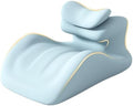 Orthopedic Memory Foam Wedge Pillow and Positioning-Waterproof Soft Velvet Coat Ergonomic Back, Hip and Waist Support-Provide Intimate deep Support Gift for his Wife. (Blue) by Unknown