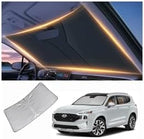 Windshield Sun Shade for Hyundai Santa Fe Front Window Shades Cover for 2010-2025 2026 Santa Fe Windshield Sun Visor Protector Car Accessories by LZYYQX