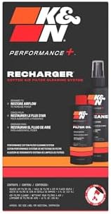 K&N Air Filter Cleaning Kit: Squeeze Bottle Filter Cleaner and Red Oil Kit; Restores Engine Air Filter Performance; Service Kit-99-5050 - Image 2