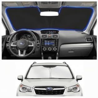 Custom Fit Windshield Sun Shade for Subaru Forester 2014-2018 by Unknown