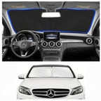 for 2008-2024 2025 Mercedes Benz C-Class W205 C250 C300 C400 SLK SLS CLA CLS CL-Class Windshield Sun Shade Sunshade Cover Front Window Shade Sun Visor Protector Foldable Blocks UV Rays Car Accessories by Unknown