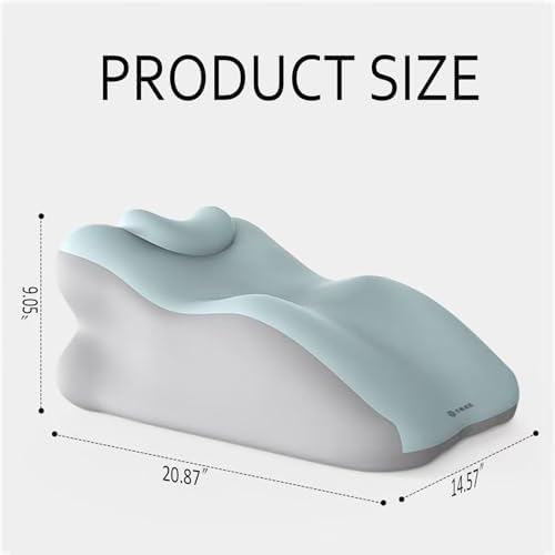 27° Sweet Spot Pillow for Neck & Back Support for Reading Rest (Blue) - Image 4