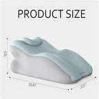 27° Sweet Spot Pillow for Neck & Back Support for Reading Rest (Blue) - Image 4