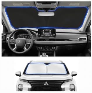 Custom Fit Windshield Sun Shade for Mitsubishi Outlander 2022-2026 by Unknown