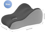 Wedge Pillow for Couples Memory Foam Support Cushion-Gray - Image 2