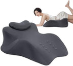 Waterproof Pillow-Memory Foam Hip-Lifting Positioning Wedge Ergonomic Couple Comfort pad, Pregnancy and Bed Reading Support, Machine Washable Coat. (Black) by Unknown