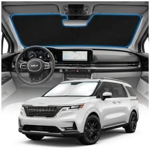 for KIA Carnival Sun Shade Windshield Cover - Custom Fit Carnival Accessories 2022-2025 2026 Sunshade Foldable UV Protection & Heat Shield Sun Visor Accessories by Unknown