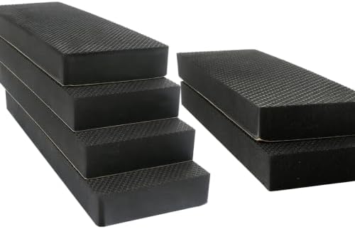 1.2" Extra Thick Garage Wall Protector 6 Pack - Self-Adhesive Car Door Protector Foam Bumper Guards for Garage Walls, Parking Aid to Prevent Dings & Scratches, Concrete Drywall Friendly, Black by GameXcel