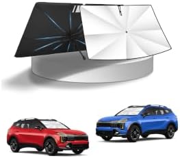 KUST Windshield Sun Shade Umbrella for 2011-2025 2026 Kia Sportage | Custom Fit Windshield Sunshade | Foldable Sunshade with Bendable Handle | Blocks Heat & UV Rays Keep Car Cool Sunshield by KUST