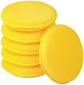 FONAROLL Microfiber Wax Applicator Pads, Car Wax Applicator, Buffing & Detail Polishing Foam Pads for Car Cleaning and Fine Polishing (5" Diameter, 6 Pack) - Yellow by FONAROLL