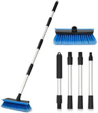 Ordenado 56" Car Wash Brush with Long Handle, Soft Bristle& Rubber Squeegee by Ordenado
