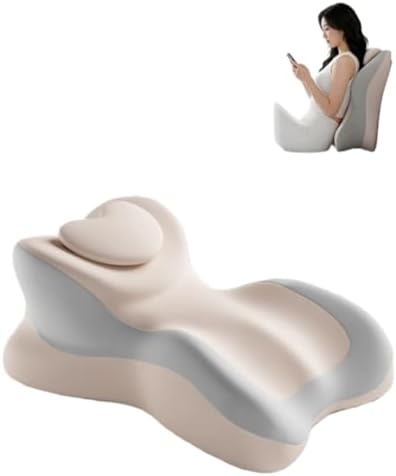 Memory cotton wedge pillow for adults, hip pad for couples, multifunctional support bed pillow with detachable pillowcase, suitable for sleeping, sitting, prone and reading（A loving gift） (Beige) by Unknown