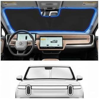 Custom Fit Windshield Sun Shade for Rivian R1S / R1T 2022-2026 by Unknown