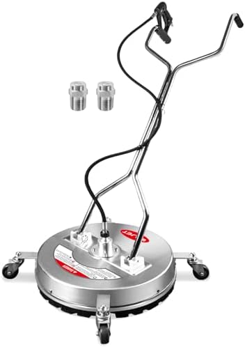 WOJET 20'' Commercial Pressure Washer Surface Cleaner with Wheels 4500PSI by WOJETPressureWasherAccessories