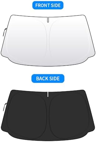 Front Windshield Sun Shade Custom Fit Compatible for UX 2019-PRESENT ux200 ux250h ux300h Sunshade Foldable UV Ray Reflector Sun Visor Protector Accessories Shield Cover Reflective (UX 2019-present) - Image 6