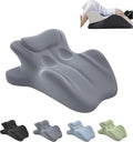 Memory Foam Couples Pillow Set - Intimacy Butt Pillow Cushion for Lumbar Support, 27° Lift Waterproof Posture Support Pillow with Eye mask and earplugs Modern Style for Home Bedroom (Grey) by Unknown