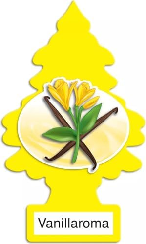 LITTLE TREES Car Air Freshener | Hanging Paper Tree for Home or Car | Vanillaroma | 3 Pack - Image 2