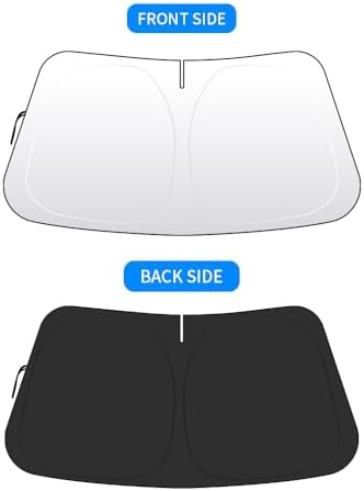 Front Windshield Sun Shade Custom Fit Compatible for Toyota Crown 2022-present Sunshade Foldable UV Ray Reflector Sun Visor Protector Shield Cover Reflective (for Toyota Crown 2022-present) - Image 5