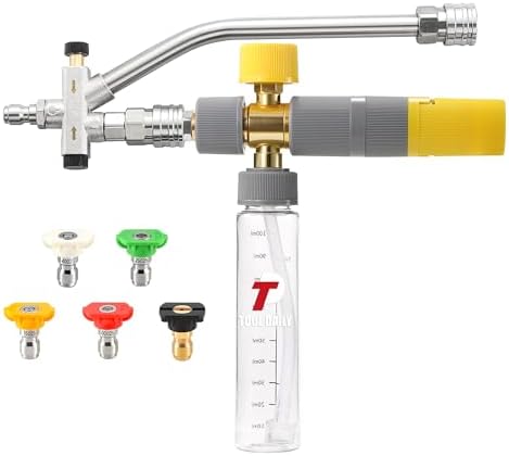 Tool Daily Mini Foam Cannon for Pressure Washer, Dual Connector by ToolDaily