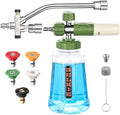 Selkie Foam Cannon with Double Tip Attachment,Adjustable Pressure Washer Foam Blaster with with Dual-Connector Accessory,5 Power Washer Sprayer Nozzles, 1/4" Quick Connect, 3600 PSI by SELKIE