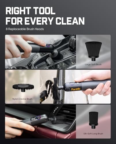 Fanttik Flip G10 Nano AutoCare Electric Car Interior Detailing Brush - Image 5