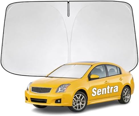 Windshield Sun Shade for Nissan Sentra 2007-2019 Sunshade by YIZHUOMY