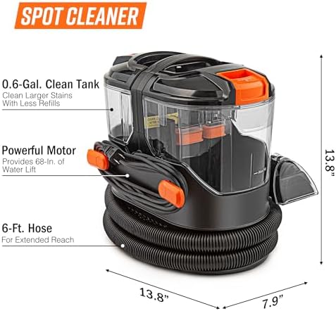 Armor All SCA702 901 7 Amp Portable Spot Cleaner for Car Cleaning, Carpet and Upholstery Stain Removal - Image 2