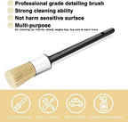 HMPLL 10pcs Detailing Brush Set, White - Image 3