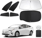 TINGLU Window Shades for Toyota Prius Hatchback 2016-2022 (NOT for Prius C or Prius V) Accessories Car Side Full Windows Rear Triangular Windshield Sun Shade Sun UV Rays Privacy Protection 6PCS by TINGLU