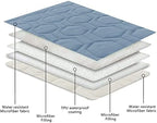 Waterproof Blanket Couch Cover for Dogs Non-Slip Pet Sofa Protector | Tcksstex Non-slip waterproof couch cover scratch resistant machine washable protects sofa bed car（40x50-Stoneblue） - Image 4