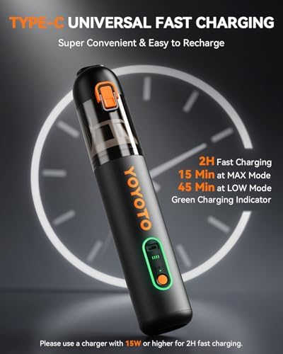 Car Vacuum Rechargeable 21000Pa Powerful Suction Handheld Vacuum Cordless - Image 4