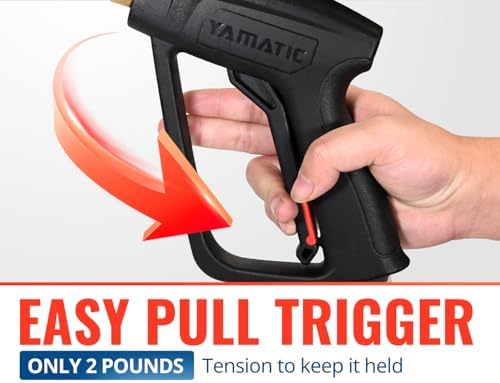 YAMATIC Pressure Washer Wand with Stainless Steel Extension Lance 4000PSI - Image 3