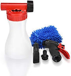 Car Foam Gun, Juqiboom - Adjustable Ratio Dial Car Snow Soap Gun Fit Low Water Pressure Universal Standard Garden Hose, Blaster Car Washer Sprayer for Home Garden Use - Image 5