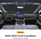 Car Windshield Sun Shade for Ford 2018-2025 Expedition Accessories (OEM Design) Reflective Foldable Heat Insulation Sunshade for Ultimate Protection - Image 2