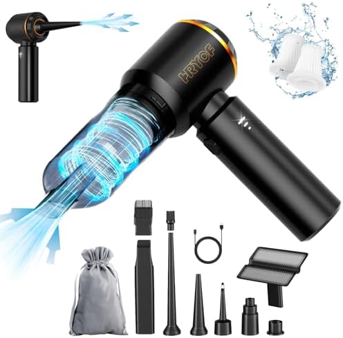 Car Vacuum Portable Cordless, 20000Pa Powerful Handheld Vacuum Cleaner for Car, 4-in-1 Vacuum with Brushless Motor,Rechargeable Wireless Car Vacuum for Auto Interior, Home & Office Cleaning(Black) by FocusingonPersonalCare