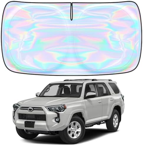 for Toyota 4Runner 2010-2024 2025 2026 Windshield Sun Shade Cover - Custom Fit Toyota 4Runner 4 Layers Sunshade Foldable Front Window Sunshade Sun Visor Protector Block UV Rays Keep Your Car Cooler by Unknown