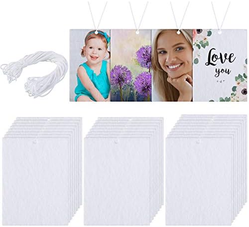 Maitys 25 Pcs Sublimation Air Freshener Blanks Sheets Car Scented Hanging by Maitys