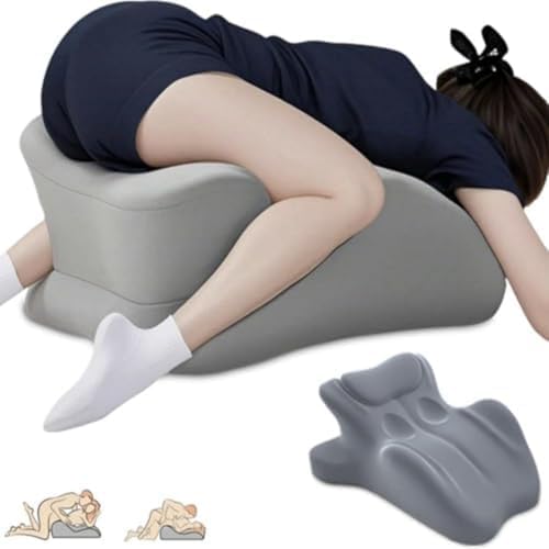 Couple Pillow for Intimacy – 27° Lift Wedge Memory Foam for Deep Position Support, Better Posture & Comfort – Intimate Positioning for Couples,Gray by iuscacey