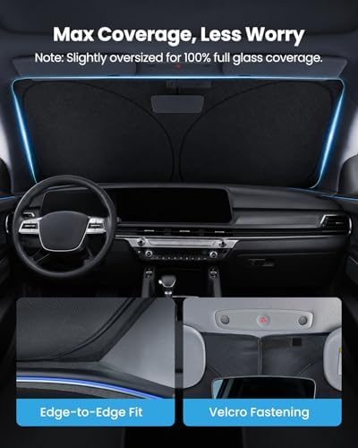 REEVAA Car Windshield Sun Shade for Kia Telluride 2026 - Image 5