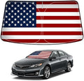 Bestview American Flag Windshield Sunshade for 2012-2017 Toyota Camry,Custom Fit Foldable Front Window Sunshade Sun Visor Accessories Protector Block UV Rays Heat, Keep Your Car Cooler by BESTVIEW