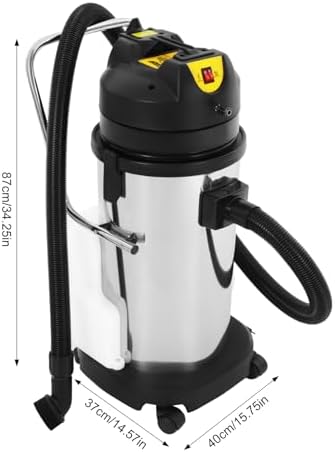 Professional Carpet Cleaner Machine - 40L Water Tank, 3-in-1 Carpet Shampooer with Vacuuming/Spraying Functions, 230mbar Suction - Stainless Steel Upholstery & Carpet Cleaner for Home, Hotel, Office - Image 5