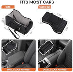 TKYZ Center Console Dog Car Seat for Small Dogs,for Car/SUV/Small Truck | Soft Pillow,Double fixation,PU Leather Easy To Clean,Pet Booster with Safety Belt,Puppy Car Seat for Small Dogs 0-11 lbs - Image 6
