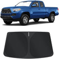 TINGLU Sun Shade for Toyota Tacoma 2016-2024 2025 2026 Accessories Windshield Sun Shade Window Shade UV Rays Protection Sun Visor Cover with Steering Wheel Sunshade Storage Bag by TINGLU