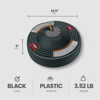 Briggs & Stratton 14 inch Rotating Surface Cleaner for Gas Pressure Washers with Quick Connect Wands and Dome Shape Cover, Black - Image 3