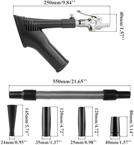 GOCCIDA 2IN1 Tornado Car Cleaning Gun & Vacunm Gun with Ergonomic Grip - Image 2