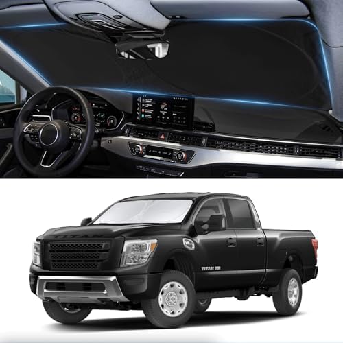 Custom Fit Titan Windshield Sunshade for Nissan Titan 2020-2023 2024 2025 by INSAUTO