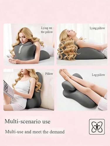 Intimate Pillow for Couples, Enhanced Support Memory Foam Triangle Wedge Pillow, Adjustable Ergonomic Positioning Cushion, Extra Large Adult Game & Bed Support Pillow (Dark Gray) - Image 7