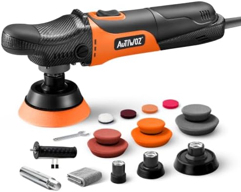 AUTIWOZ W03 Mini Rotary Buffer Polisher, Car Buffer Detail Kit by AUTIWOZ